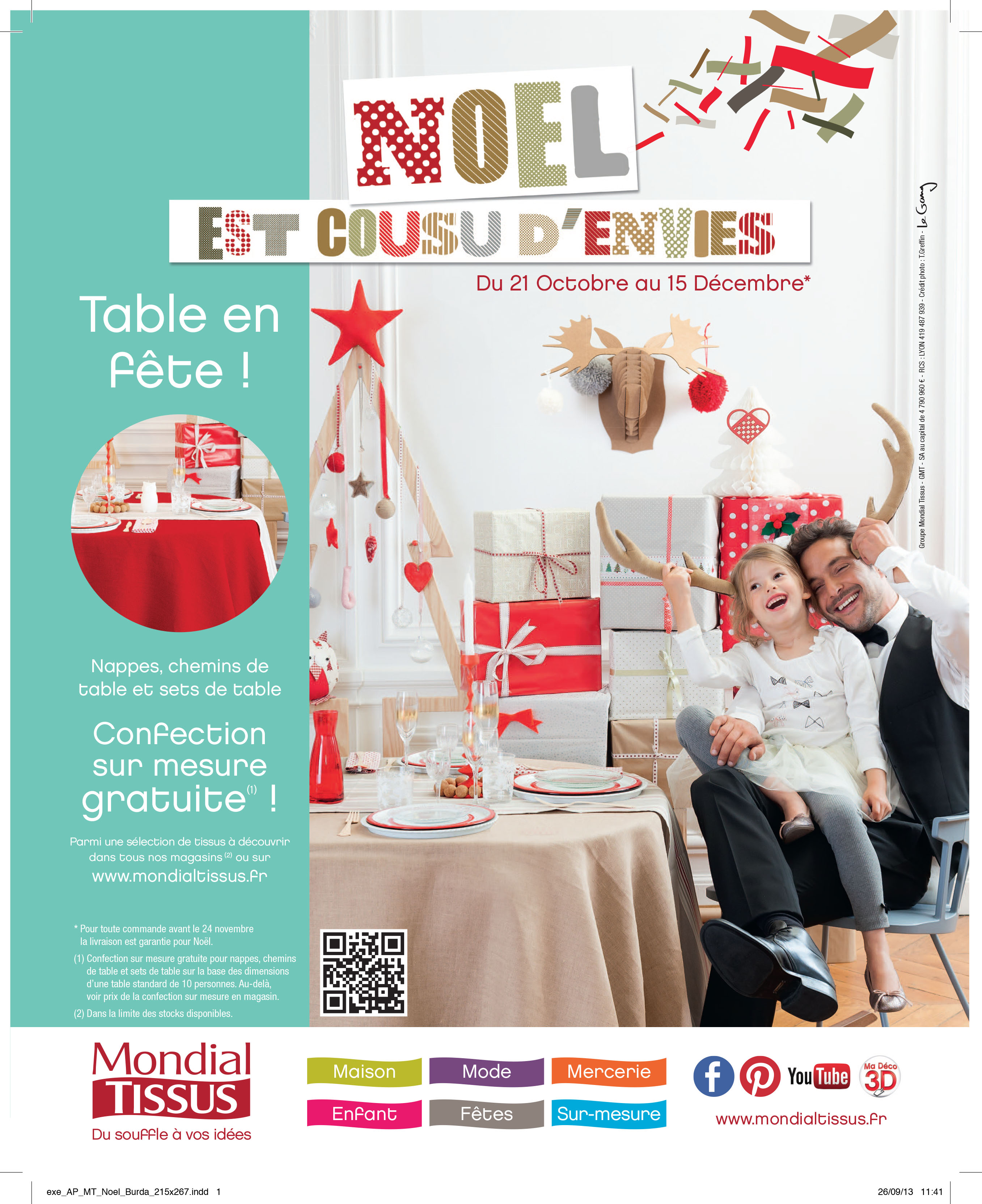 Pub Mondial Tissus - Stylisme Marion Alberge